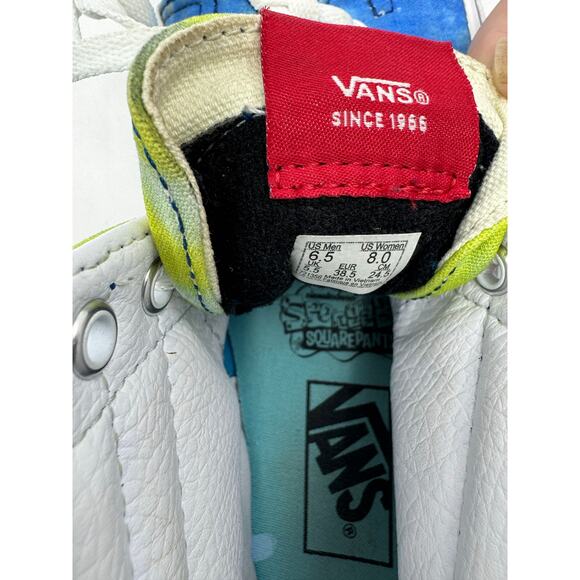 Vans Sk8-Hi Shoes SpongeBob SquarePants Imaginaaation Multi Unisex M6.5/W8 UK5.5 - Picture 12 of 12